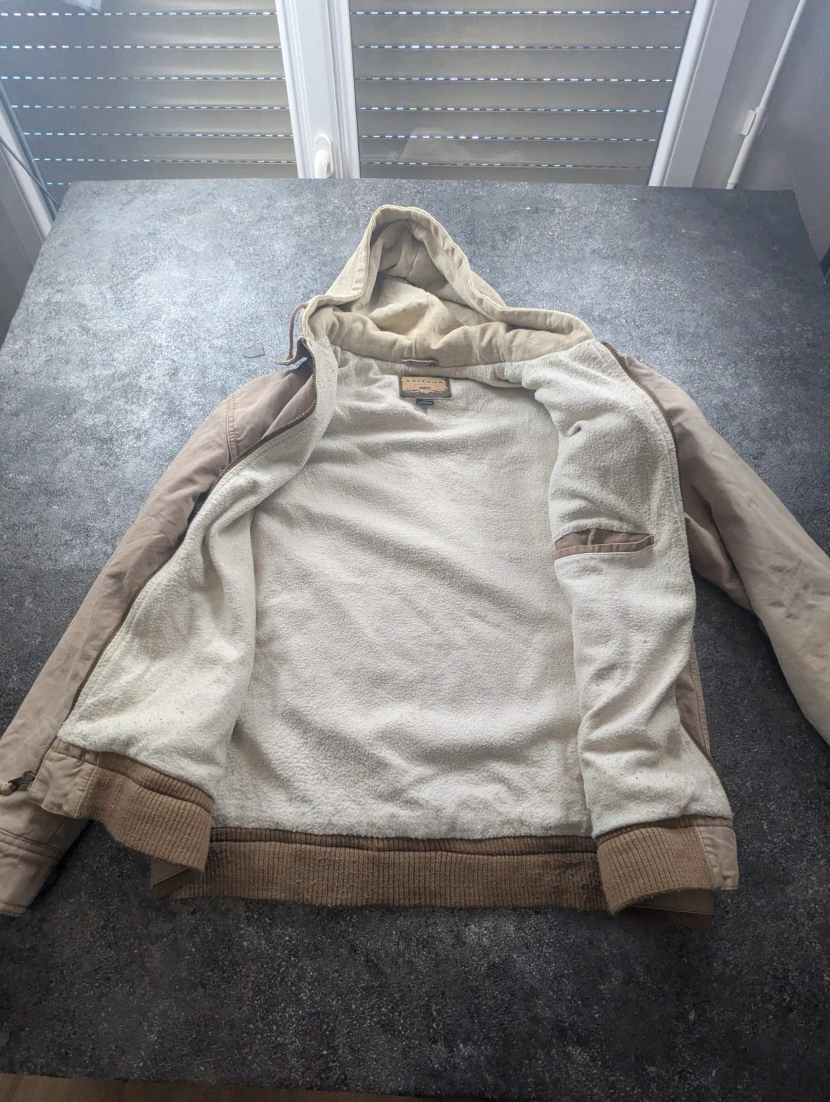 Veste Arizona Jean Company LT Workwear Vintage – Hooded Worker Jacket doublée polaire – WORKWEAR – taille L 4