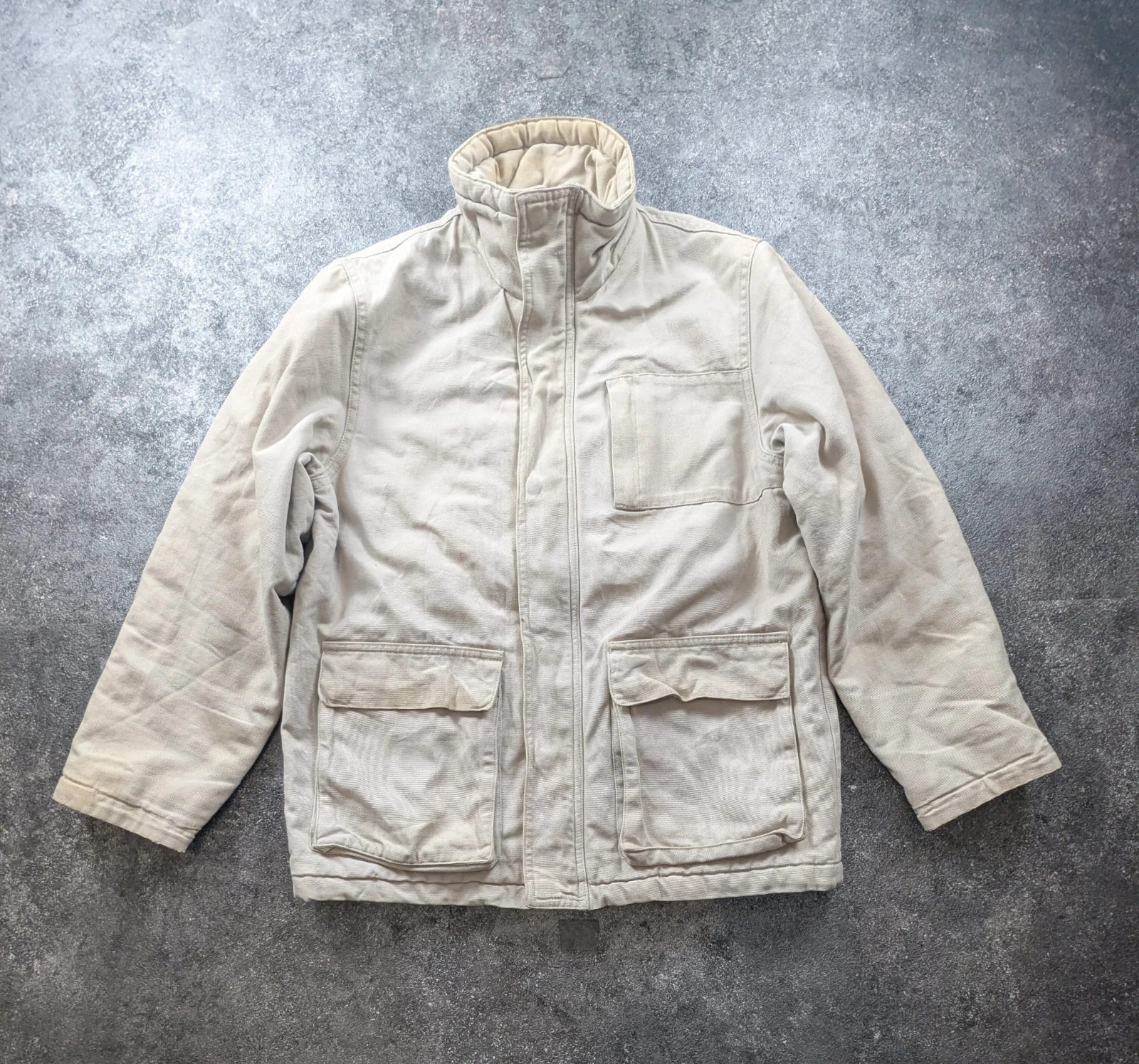 Veste L.O.G.G. H&M workwear vintage beige S – Field Jacket matelassée utility – WORKWEAR – taille S 2
