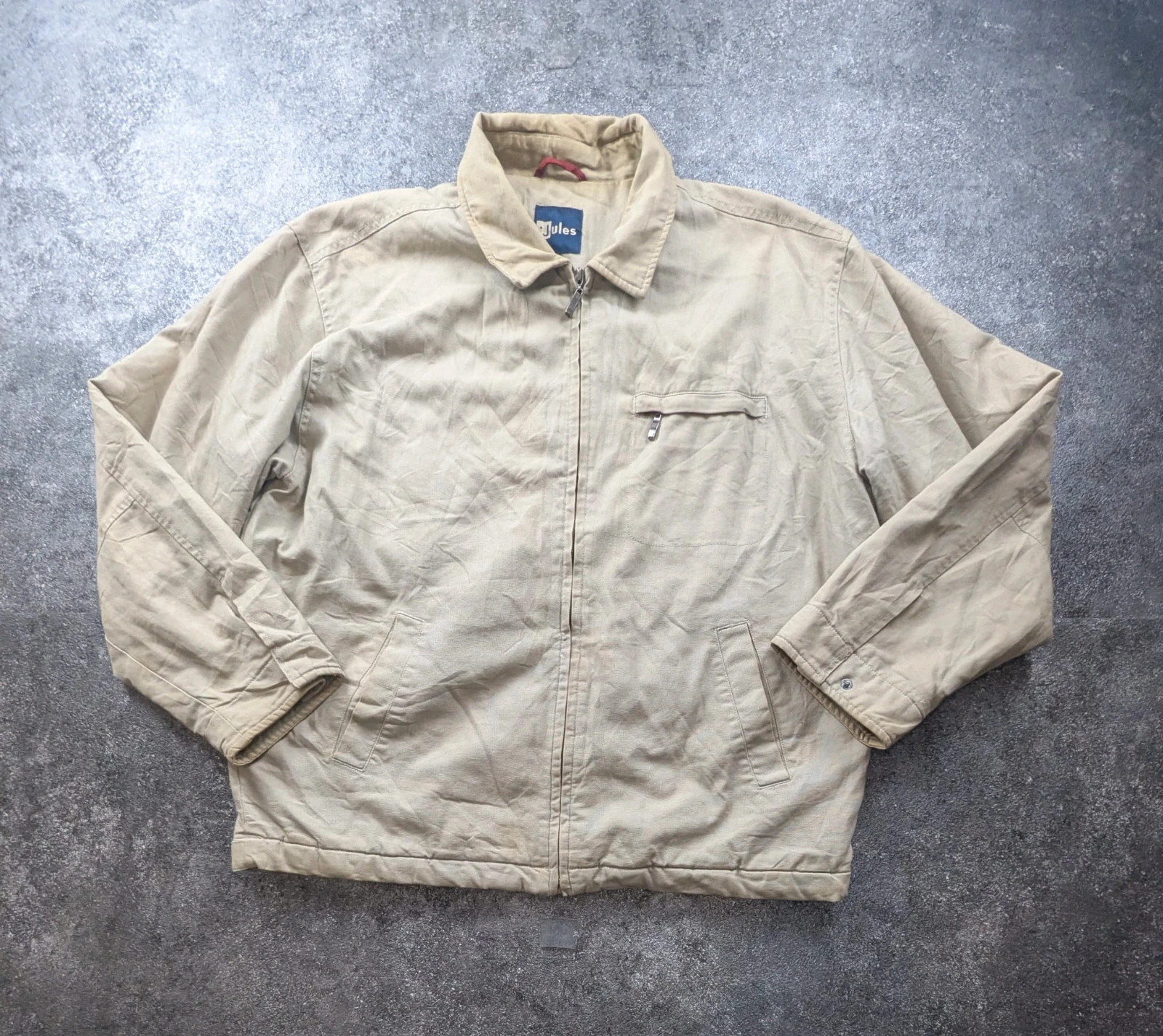 Veste Jules XL Workwear Vintage Beige – Worker Jacket Utility Toile Matelassée – WORKWEAR – taille XL 2