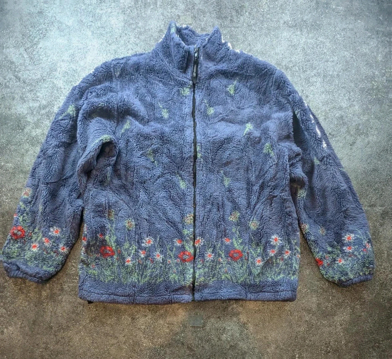 Galloway Polaire Teddy Vintage Unisexe Xl Oversize Fleurie Sherpa Épaisse Fleece Outdoor Cottagecore – Vintage Dressing – taille XL 2