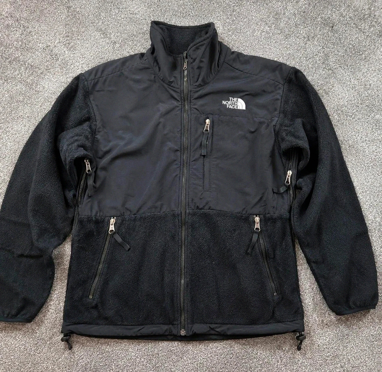 The North Face Denali Vintage Polaire Femme M Noir Full Zip Outdoor Y2K