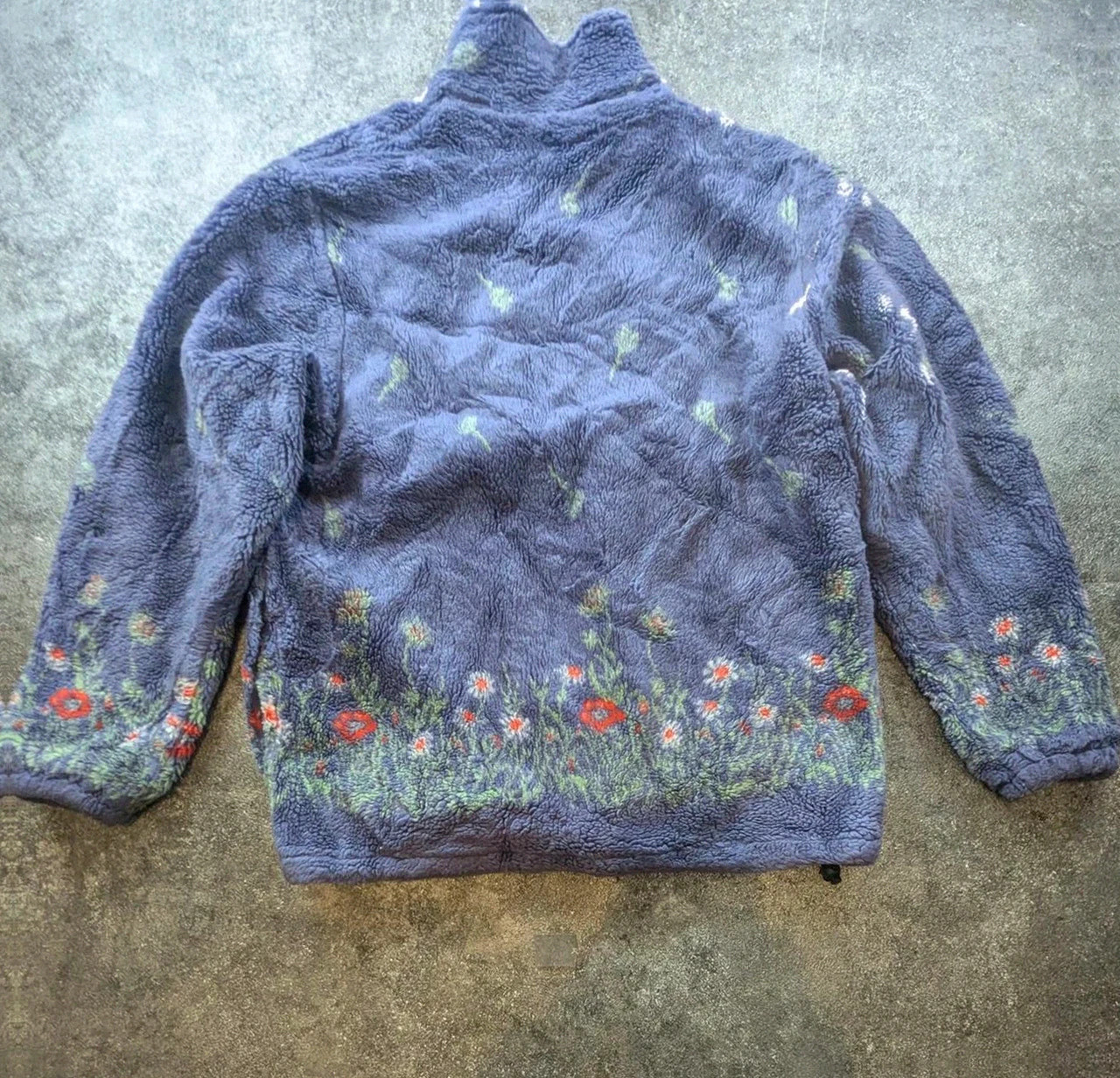 Galloway Polaire Teddy Vintage Unisexe Xl Oversize Fleurie Sherpa Épaisse Fleece Outdoor Cottagecore – Vintage Dressing – taille XL 3