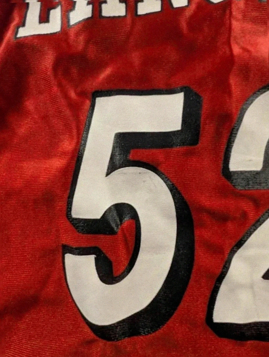 Maillot basketball DeLONG Lancers 52 vintage Usa jersey rouge Xl – Delong – taille XL 3