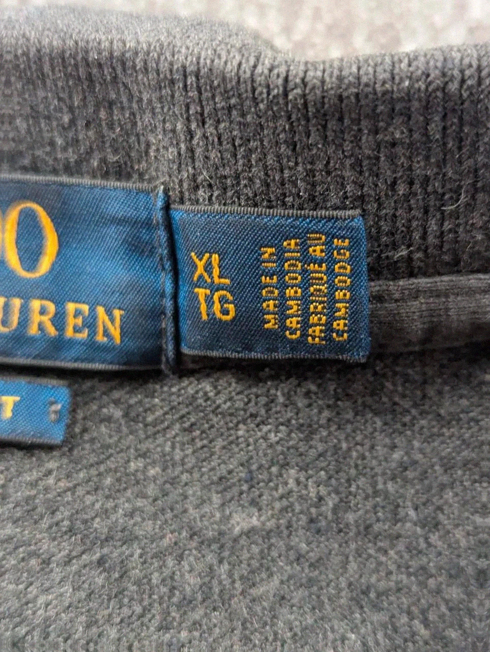 Polo Ralph Lauren classic fit noir logo rouge Xl vintage – Ralph Lauren – taille XL 5