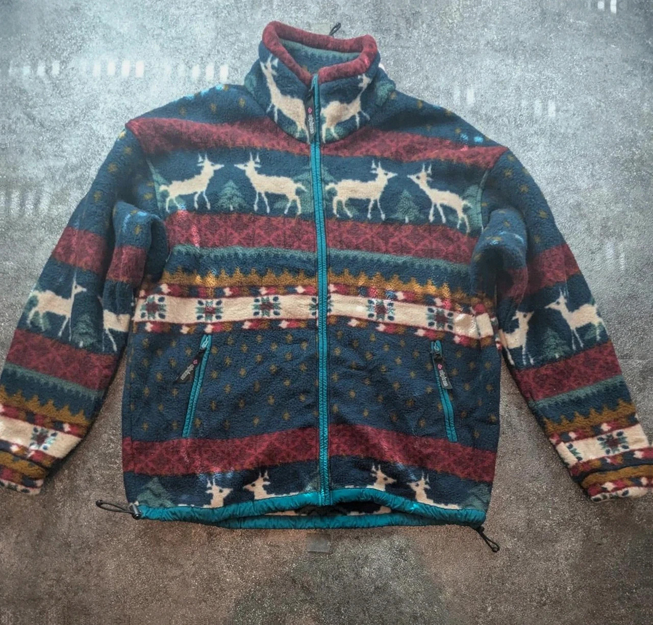 Polaire Vintage Alpinus Polartec Xl Homme Fleece Outdoor Gorpcore Randonnée Cerfs Nordic – Alpinus – taille XL 2