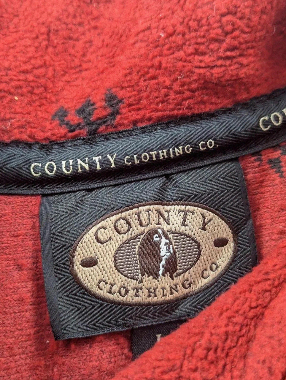County Clothing Co veste polaire vintage renne nordique bordeaux cropped Made in Canada L – Vintage Dressing – taille L / 40 / 12 4