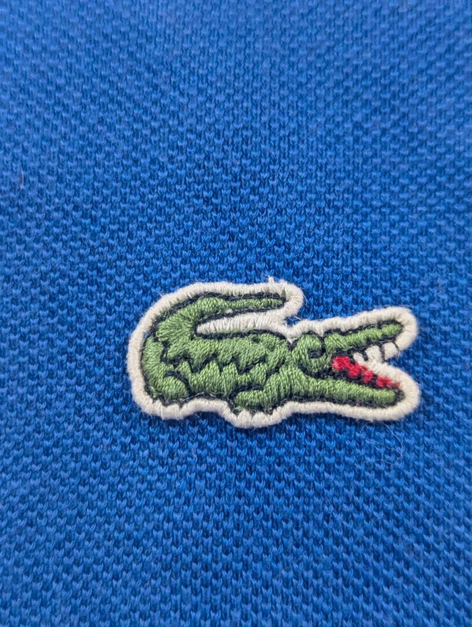 Polo Lacoste bleu vintage coton piqué crocodile brodé taille 5 Xl – Lacoste – taille XL 3