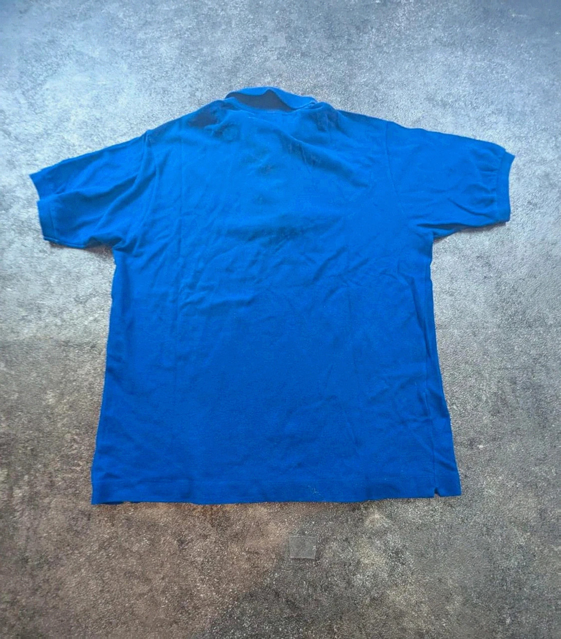 Polo Lacoste bleu vintage coton piqué crocodile brodé taille 5 Xl – Lacoste – taille XL 4