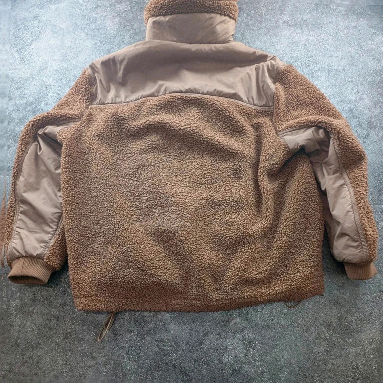 Polaire sherpa H&M beige col montant zippé poche avant streetwear style Tnf outdoor S/M/L – H&M – taille S 2
