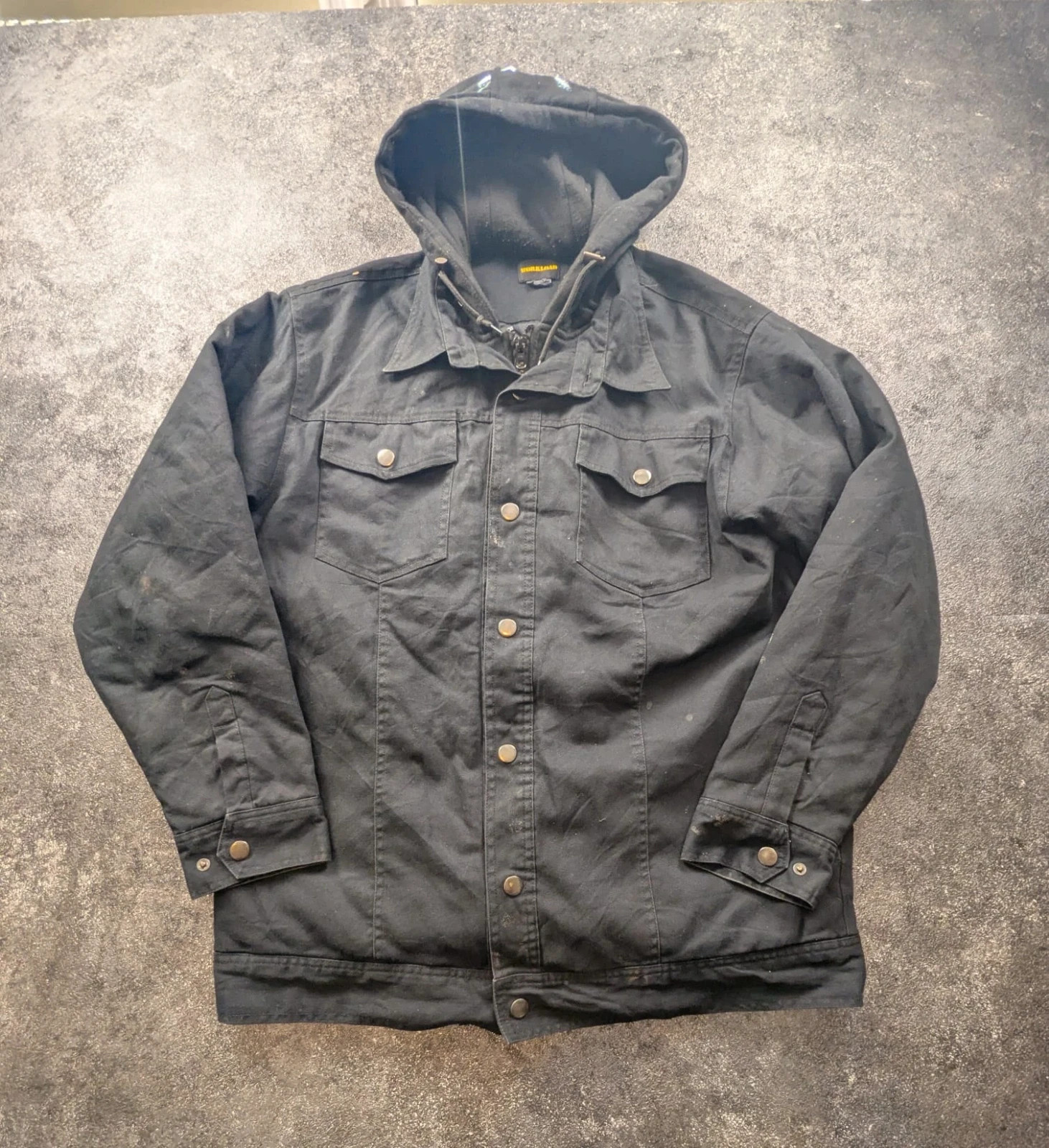 Veste Workwear Workload L Noire Trucker Jacket à Capuche Doublée Utility – WORKWEAR – taille L 2