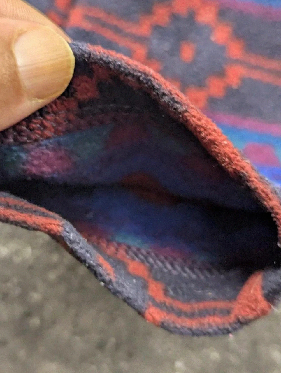 Eddie Bauer polaire fine vintage motifs aztec crazy fleece outdoor gorpcore femme S – Eddy Bauer – taille S / 36 / 8 5