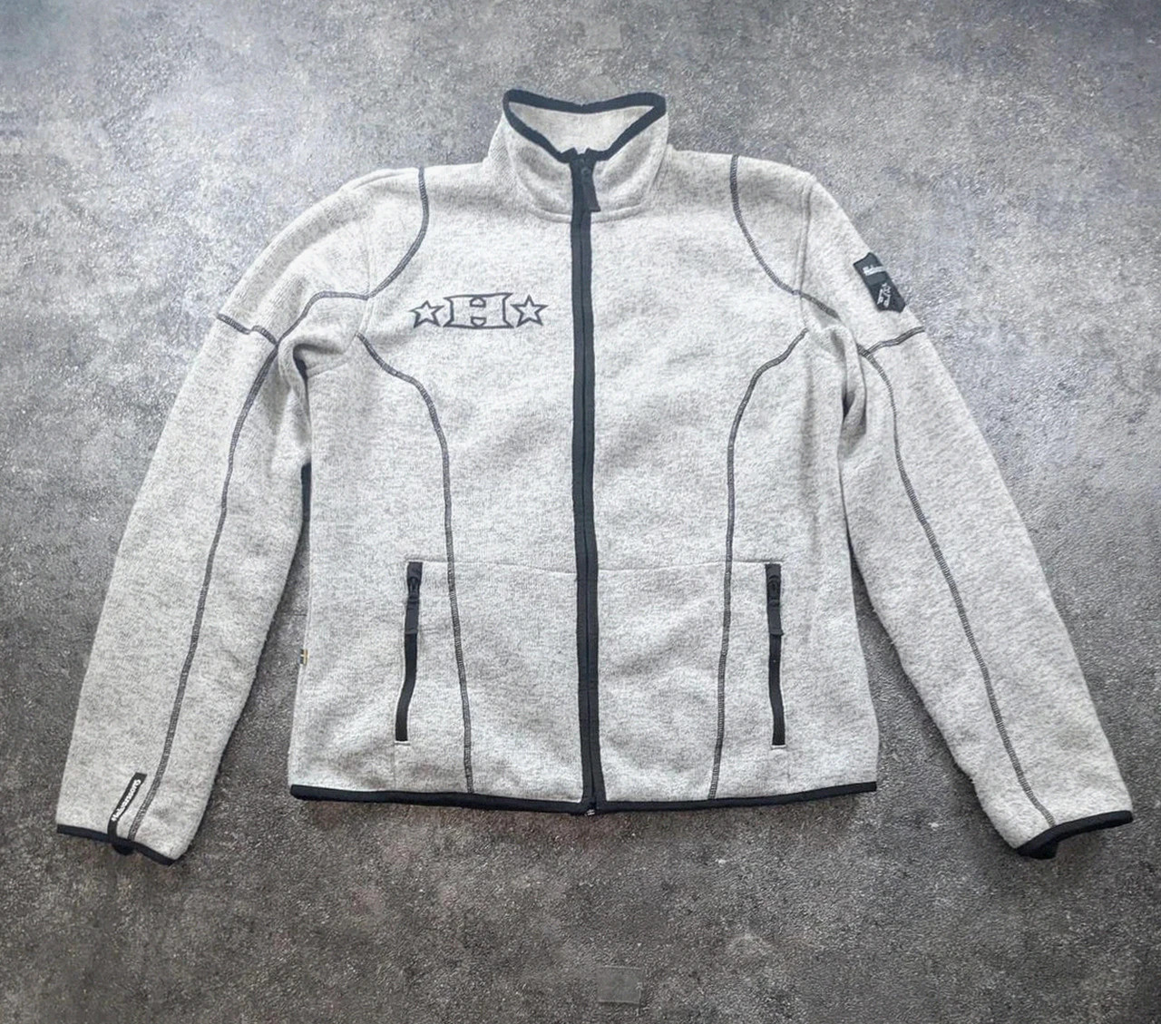 Polaire Halvarssons suédoise 1946 moto biker gris chiné Lady Xl mixte – Halvarssons – taille XL / 42 / 14 2