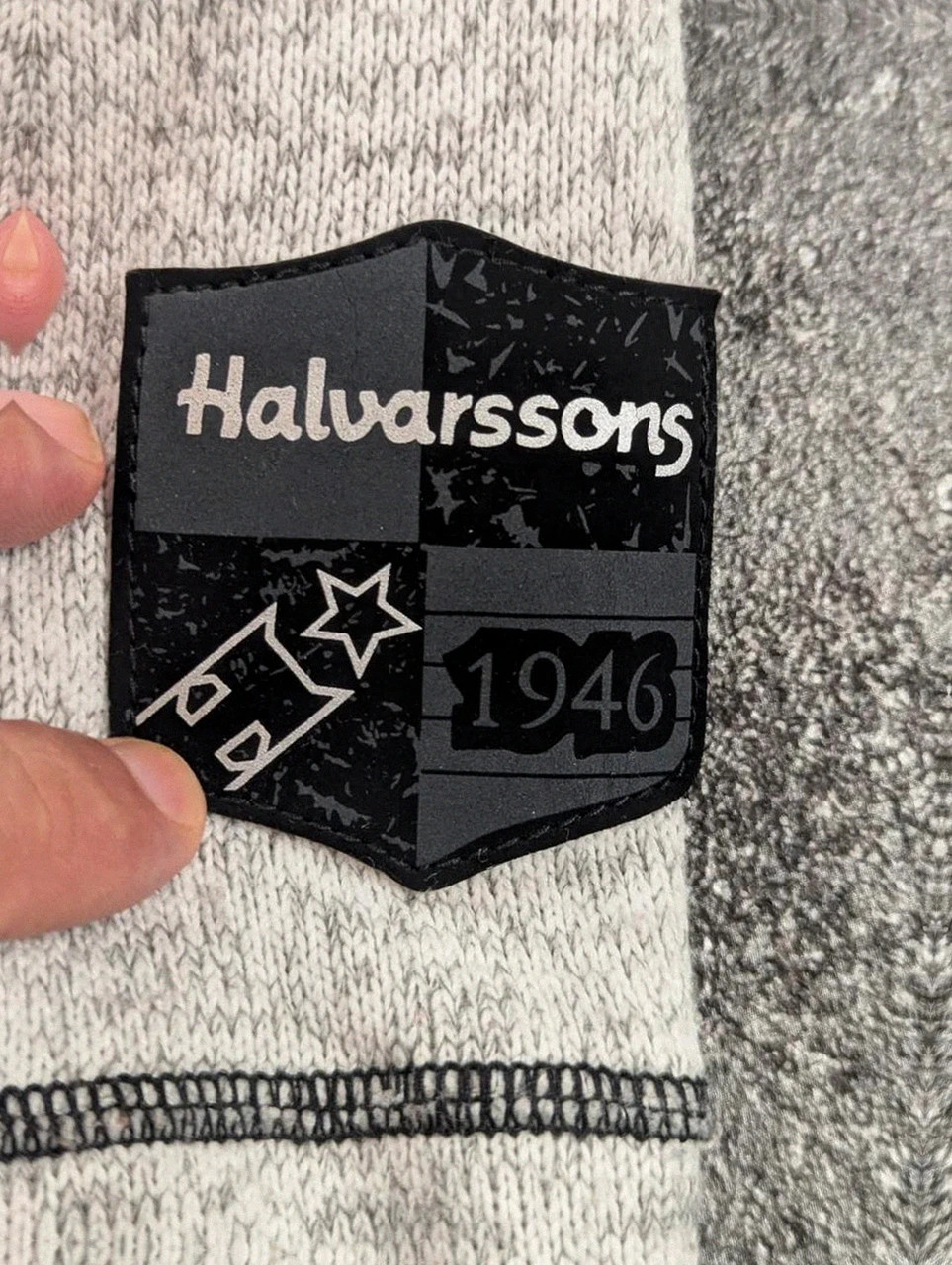 Polaire Halvarssons suédoise 1946 moto biker gris chiné Lady Xl mixte – Halvarssons – taille XL / 42 / 14 4