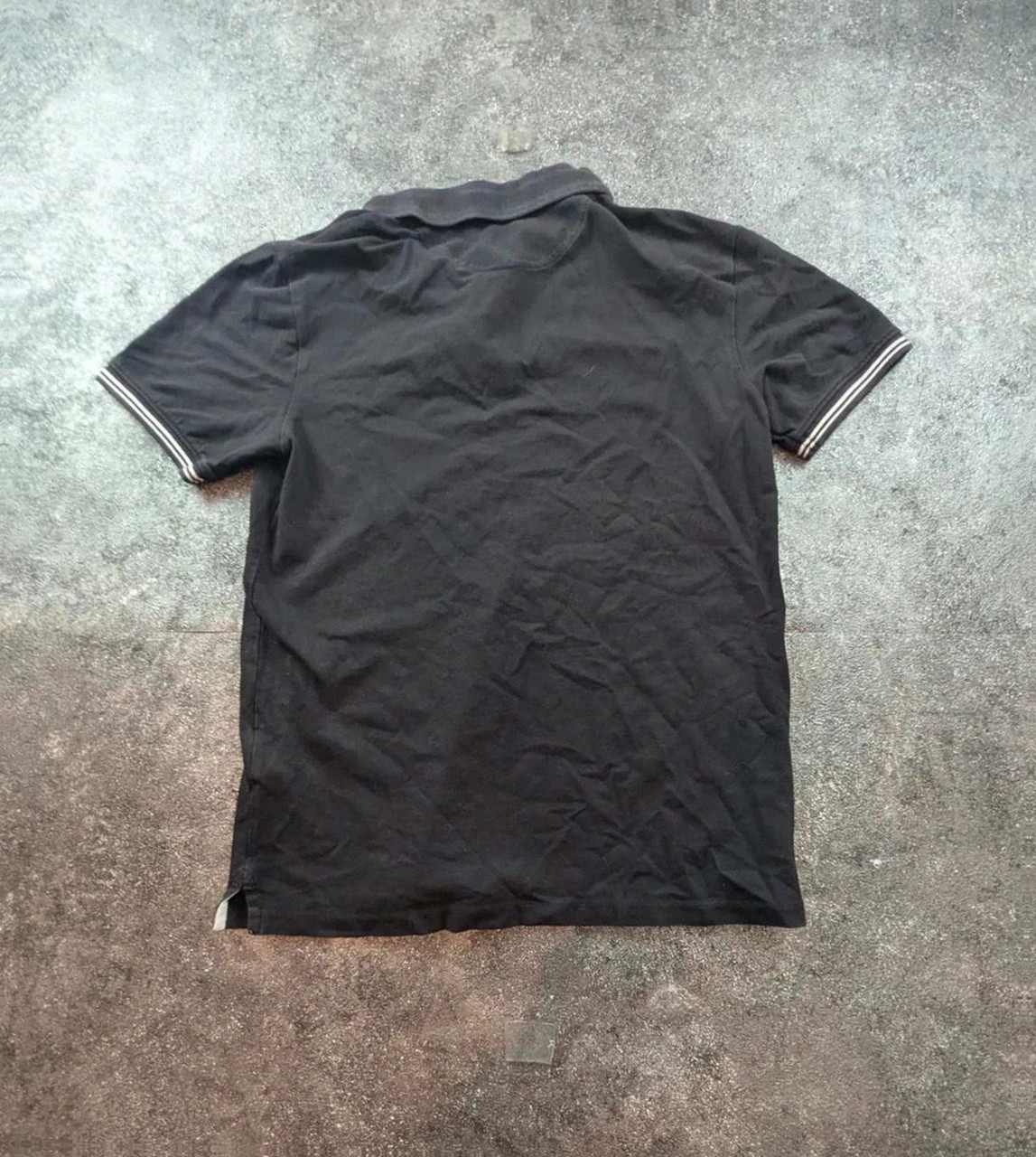 Polo Timberland noir slim fit manches rayées vintage S – Timberland – taille S 3