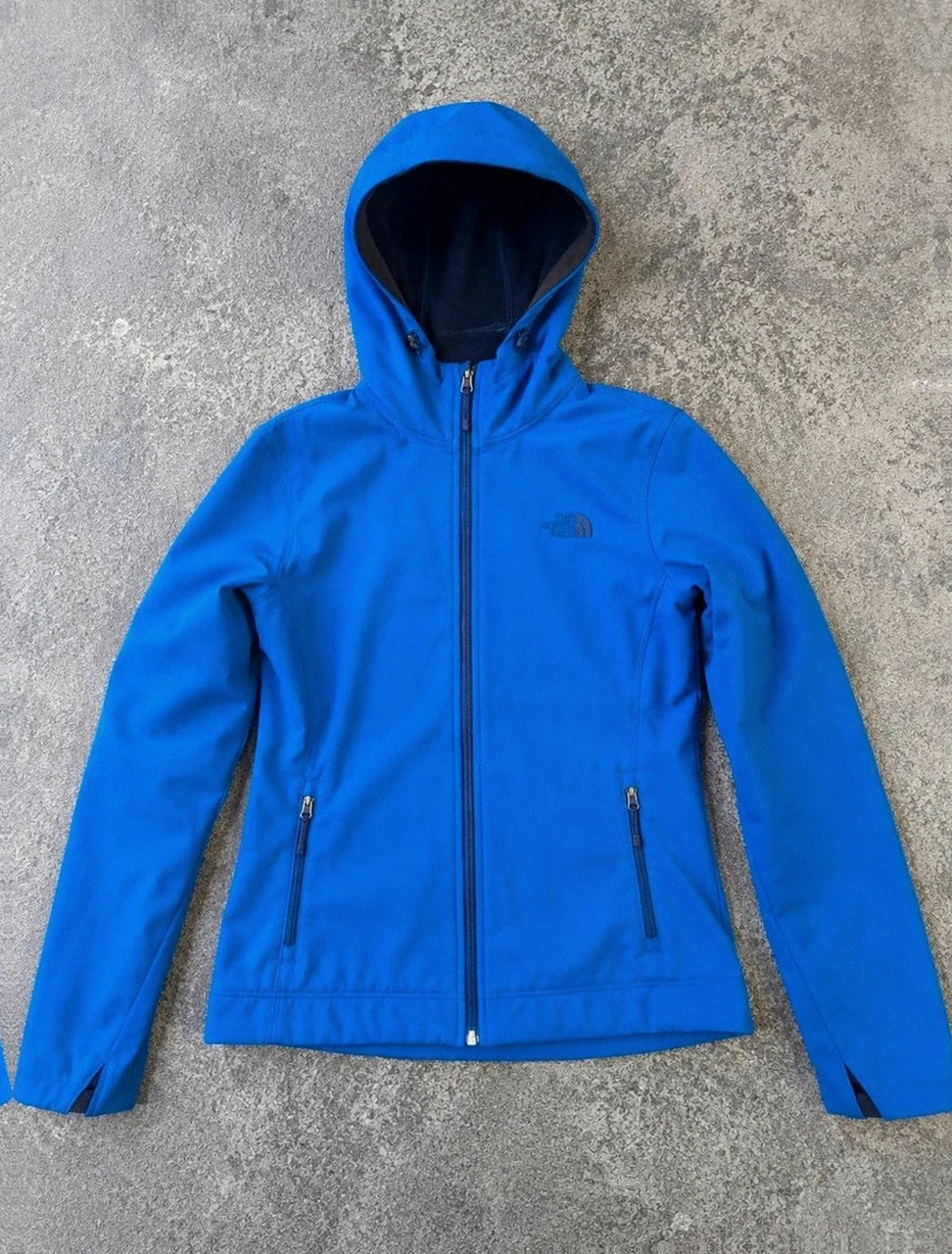 The North Face Softshell à capuche polaire Femme Bleu S outdoor gorpcore