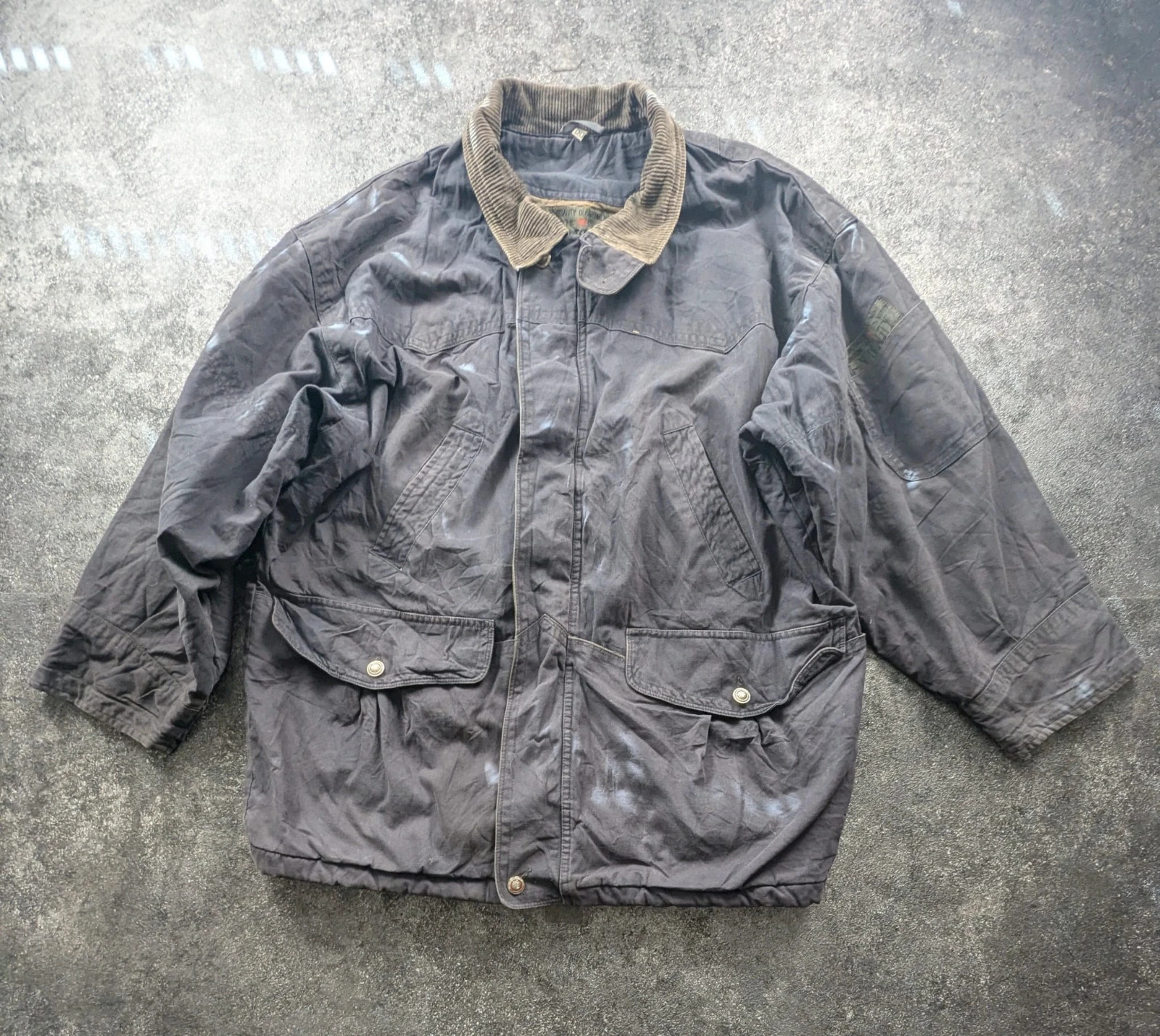 Veste Tom Tailor Vintage Field Jacket Workwear Utility Col Velours M – WORKWEAR – taille M 2