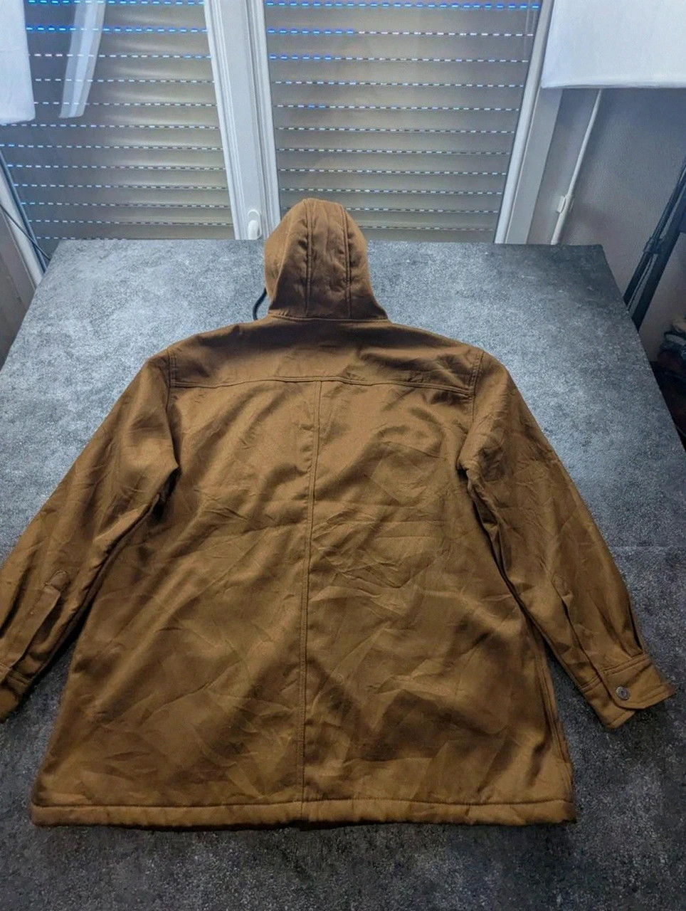 Wrangler Workwear Essential Shirt Jacket 2XL Brown Duck Polaire Capuche Neuve – Wrangler – taille XXL 5