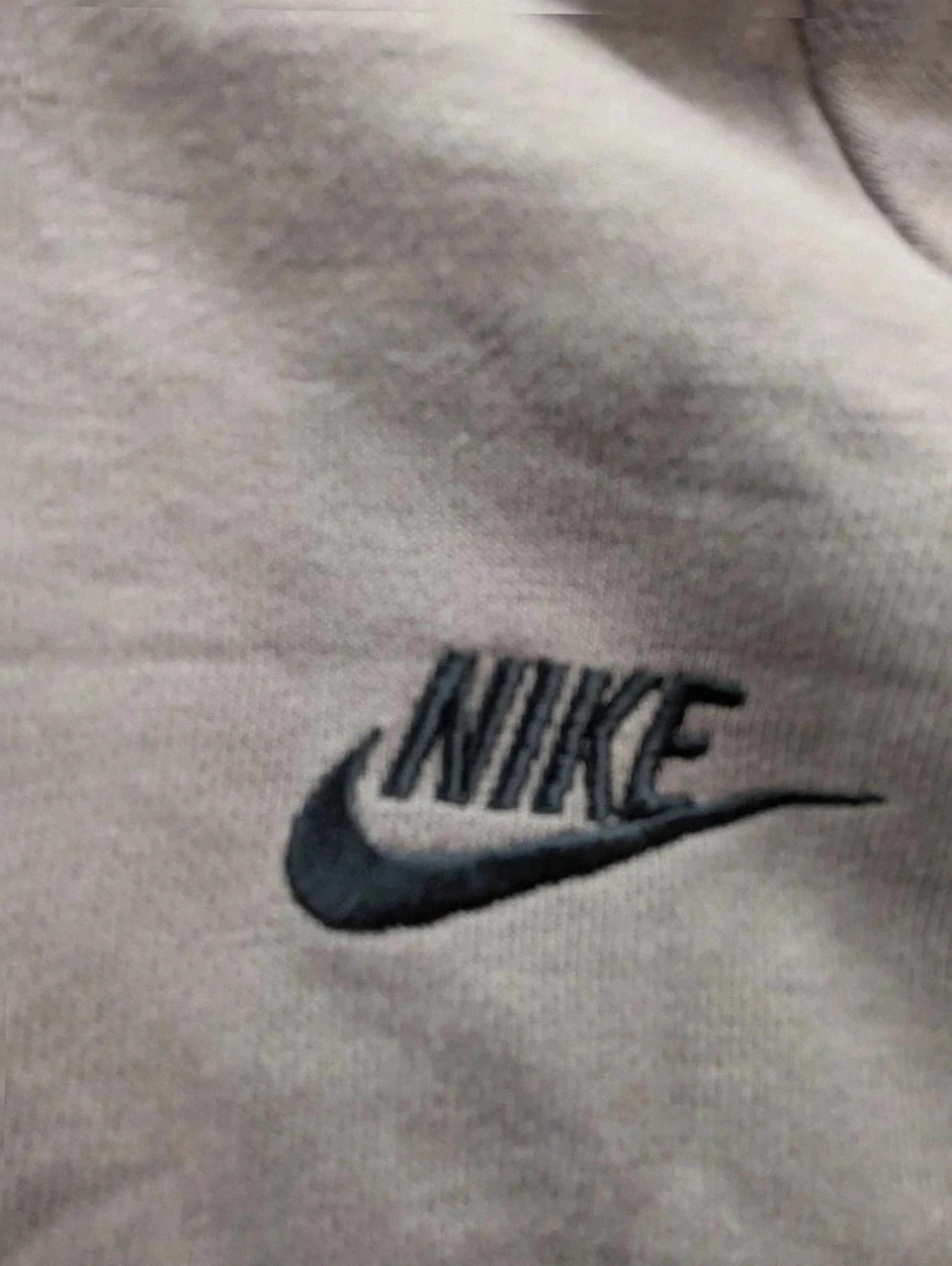Nike hoodie gris taupe basic swoosh brodé capuche streetwear coton fleece Xs – Nike – taille XS / 34 / 6 2