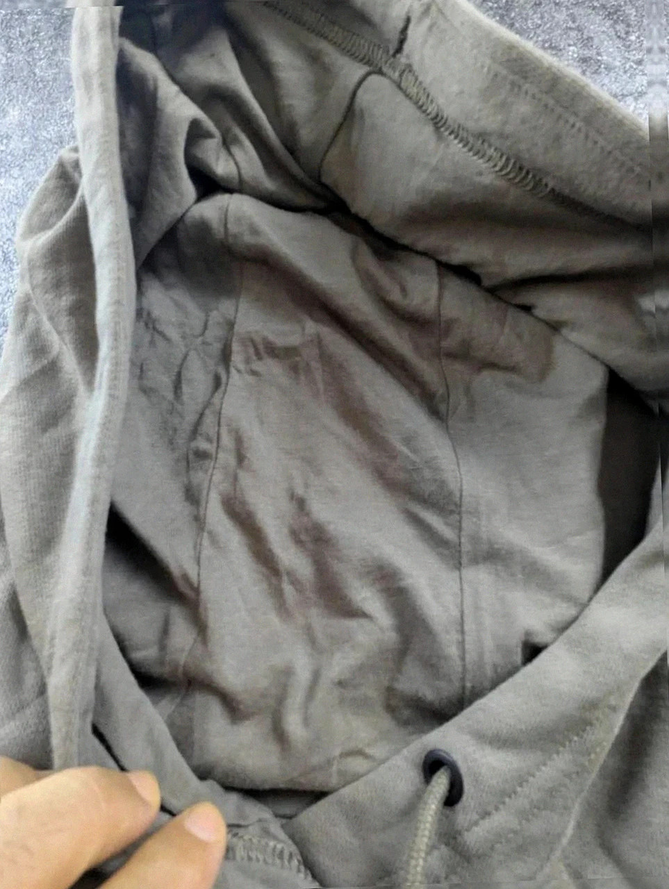 Nike hoodie gris taupe basic swoosh brodé capuche streetwear coton fleece Xs – Nike – taille XS / 34 / 6 5