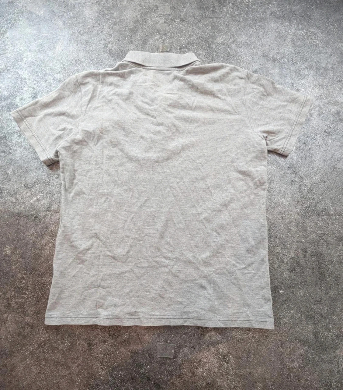 Polo Lotto italian sport design gris chiné vintage Y2K tennis football casual brodé Taille L – Lotto – taille L 3