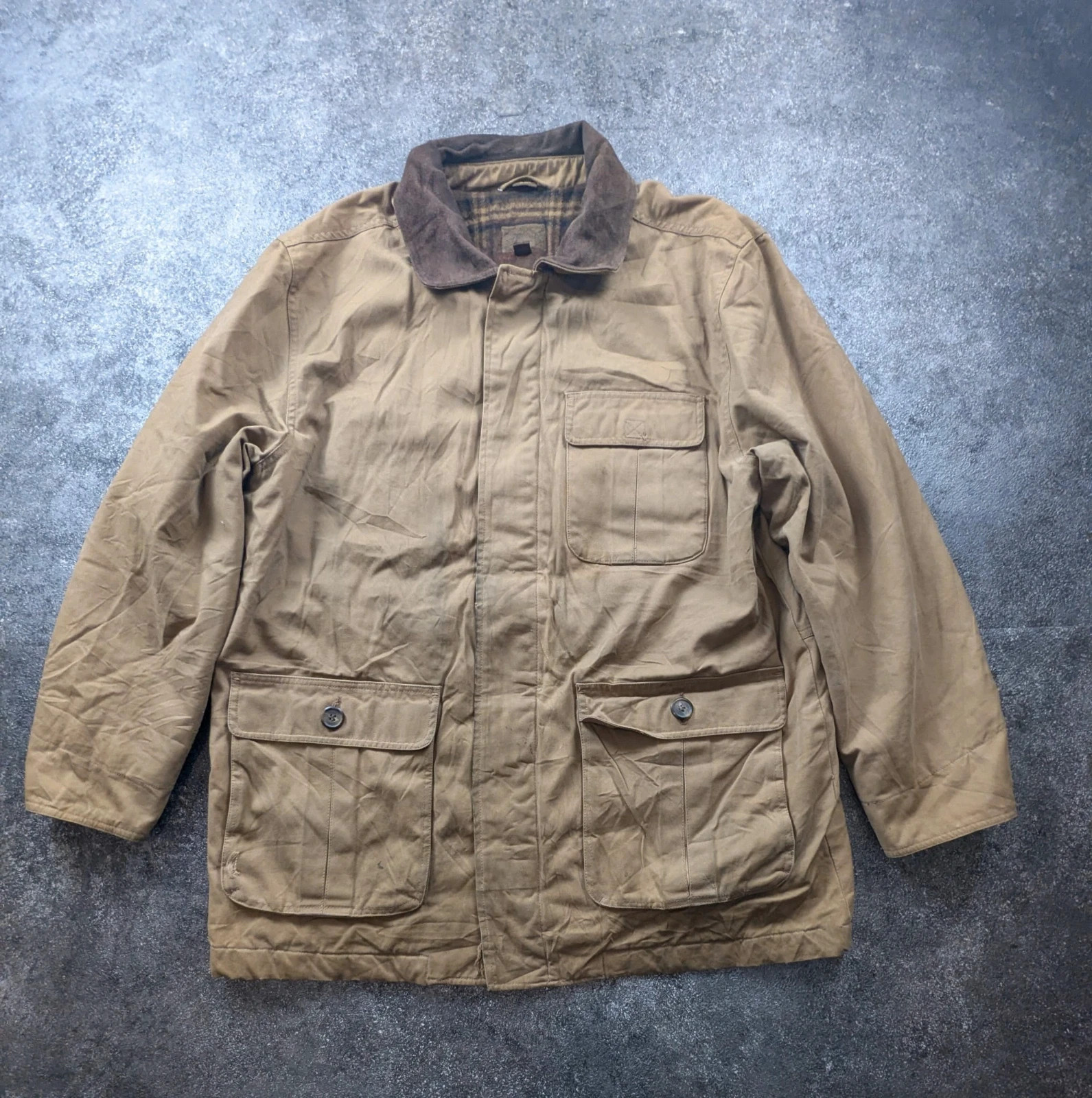 St. John’s Bay veste workwear vintage L Field Jacket toile doublée col suédine – St. John's Bay – taille L 2