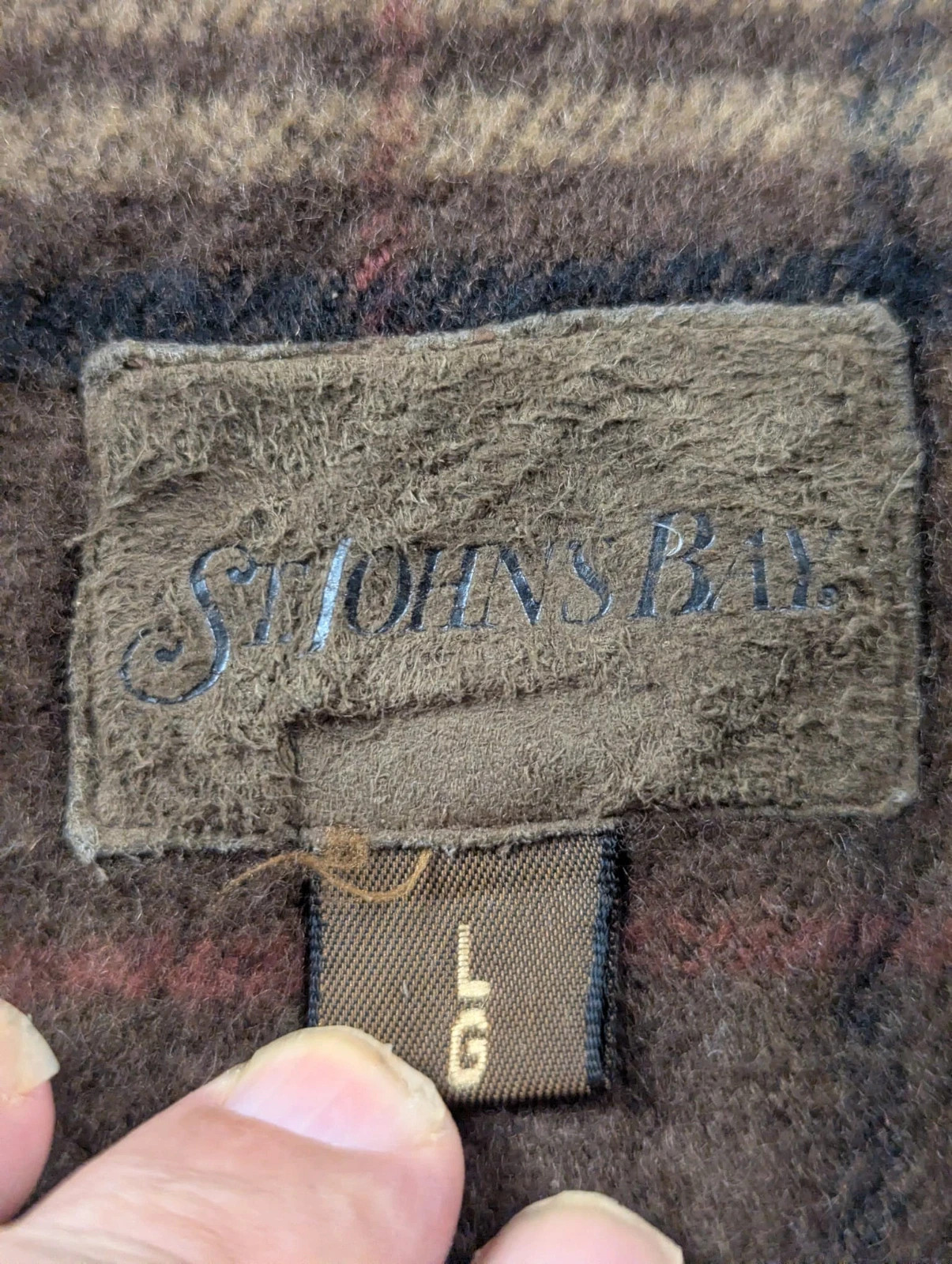 St. John’s Bay veste workwear vintage L Field Jacket toile doublée col suédine – St. John's Bay – taille L 3