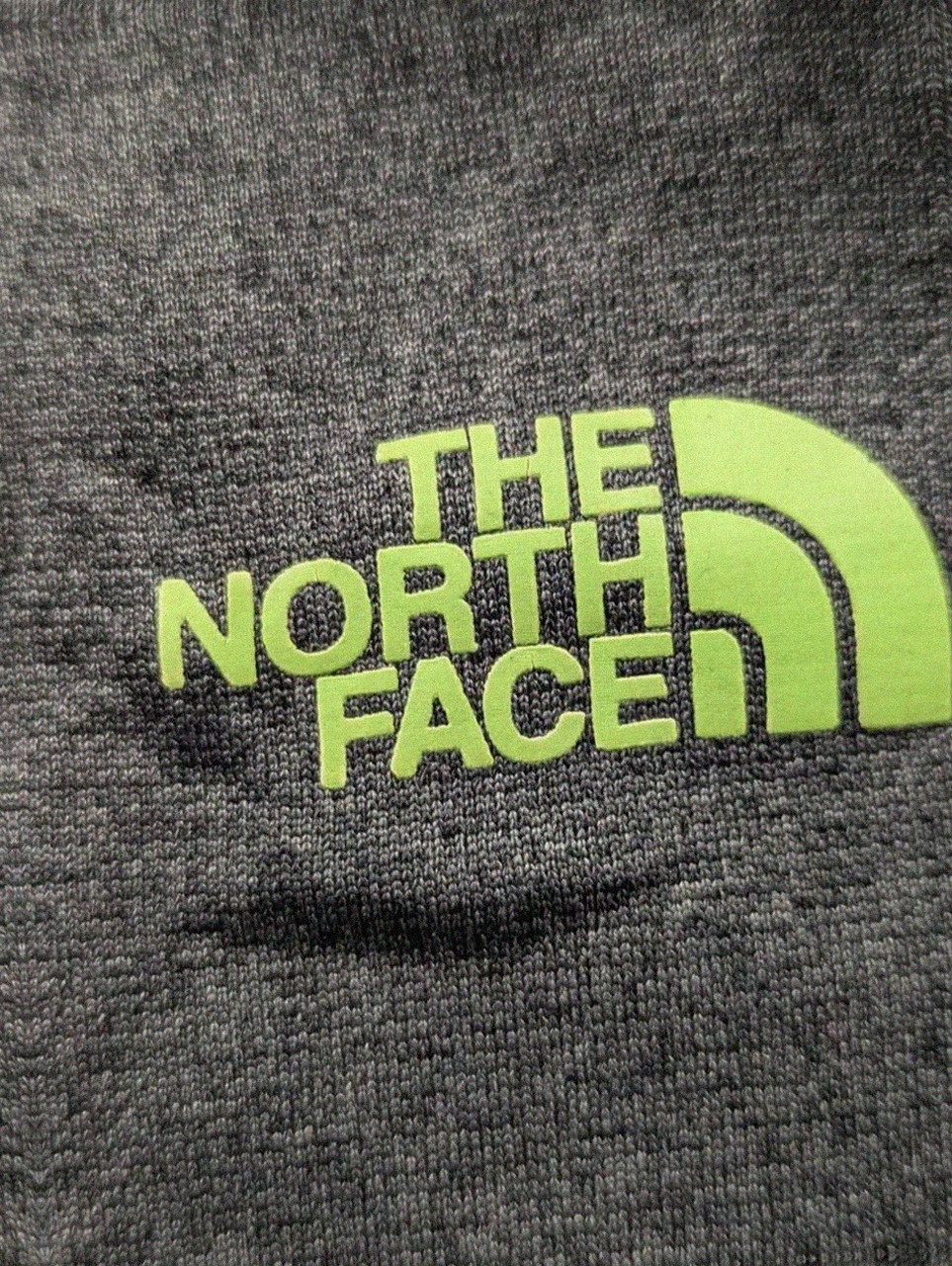 Sweat à capuche The North Face gris chiné vert fluo M hoodie outdoor streetwear techwear – The North Face – taille S 4