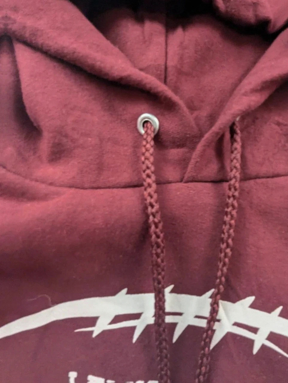 Sweat hoodie Wildcats Lewis Clark football bordeaux S college Us vintage Port & Company – Port & Company – taille S 5
