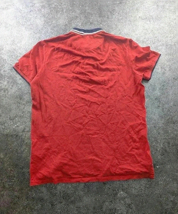 polo celio rouge col marine style nautique coton style casual taille L – Celio – taille L 2