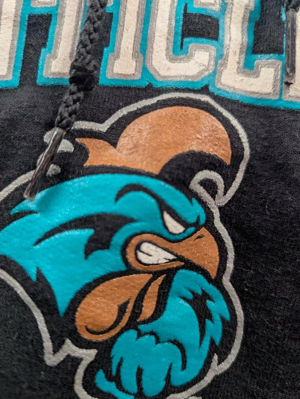 Sweat à capuche Champion Coastal Carolina Chanticleers hoodie noir logo universitaire S – Champion – taille S 3