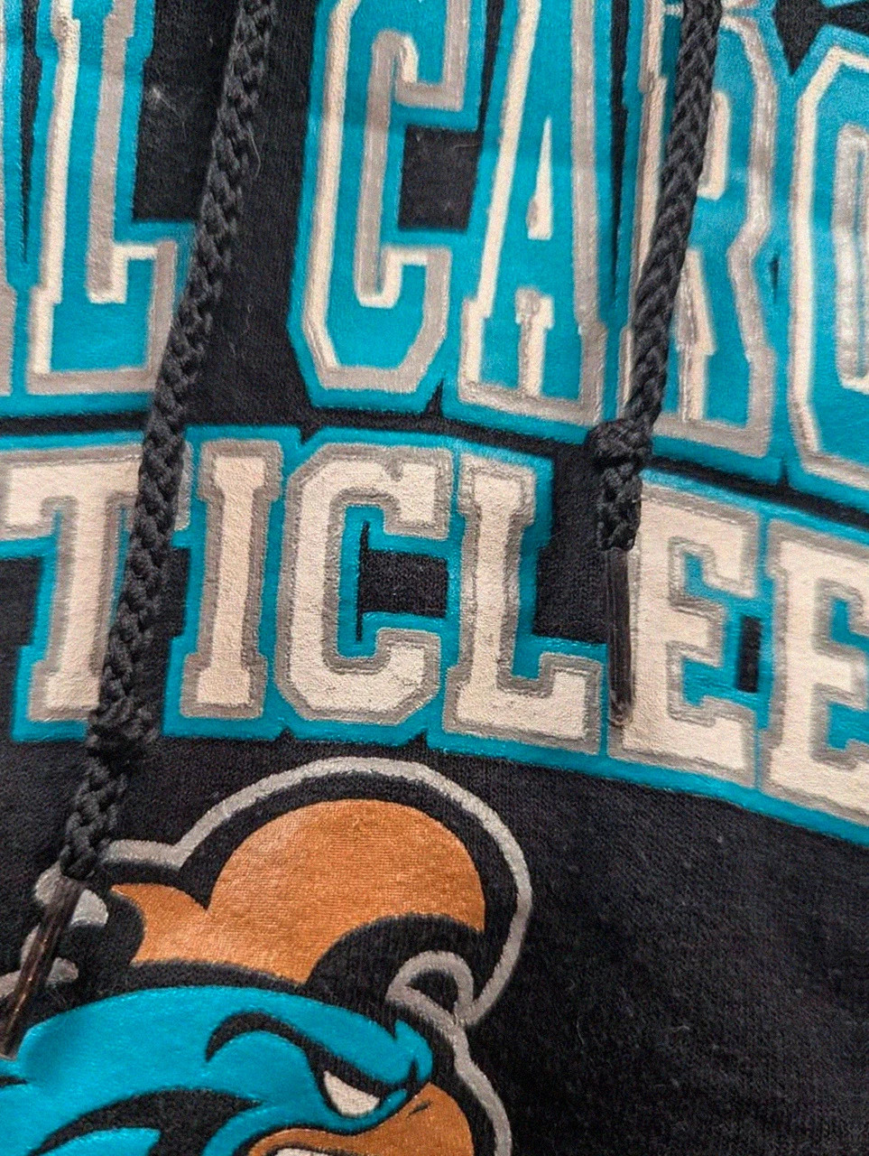 Sweat à capuche Champion Coastal Carolina Chanticleers hoodie noir logo universitaire S – Champion – taille S 5
