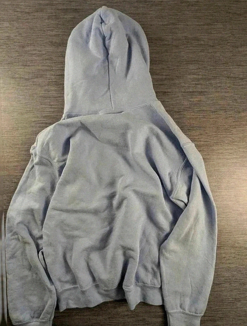Sweat à capuche Gildan vintage heavy Blend– teddy bear print – bleu clair – taille S/M – Gildan – taille M 2