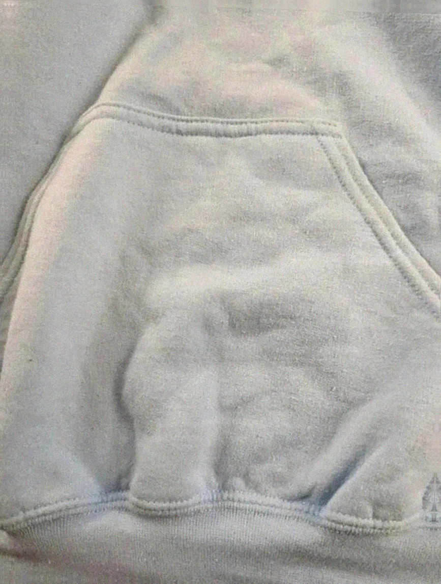 Sweat à capuche Gildan vintage heavy Blend– teddy bear print – bleu clair – taille S/M – Gildan – taille M 4