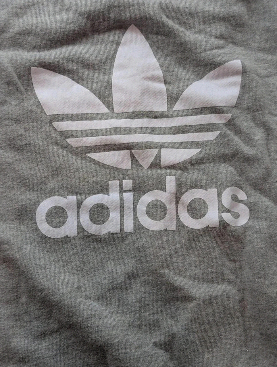 Sweat Adidas Originals Trefoil Gris Logo Blanc 100 % Coton Taille M Homme Unisexe – adidas Originals – taille M 4