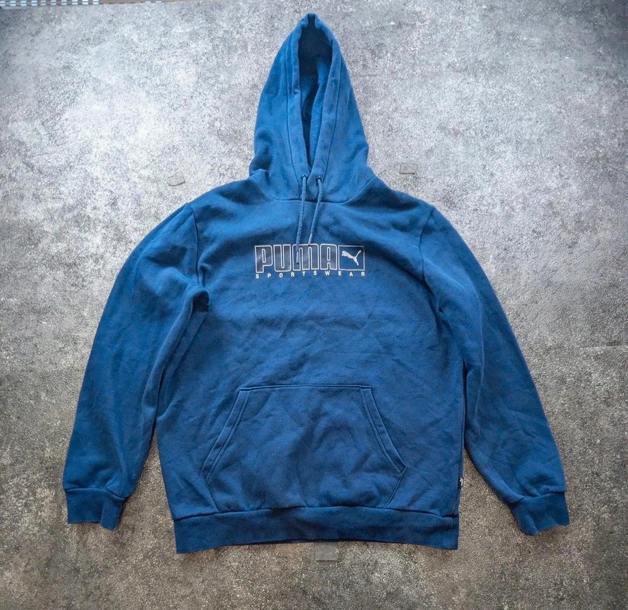 Puma Sportswear hoodie M bleu marine – sweat à capuche logo rétro streetwear – adidas – taille M 2