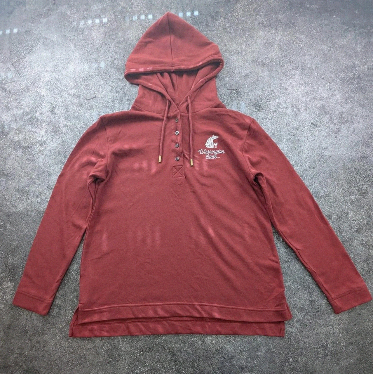 Sweat à capuche Champion Washington State bordeaux brodé logo université M – Champion – taille M 2