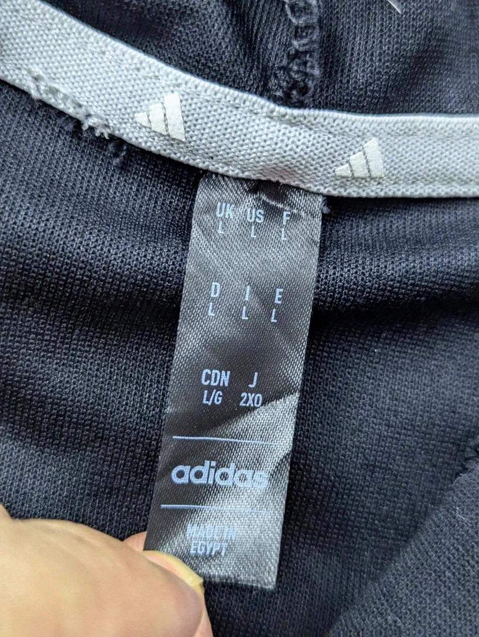 Adidas hoodie L noir – sweat à capuche Performance training sportswear minimaliste – adidas – taille L 4