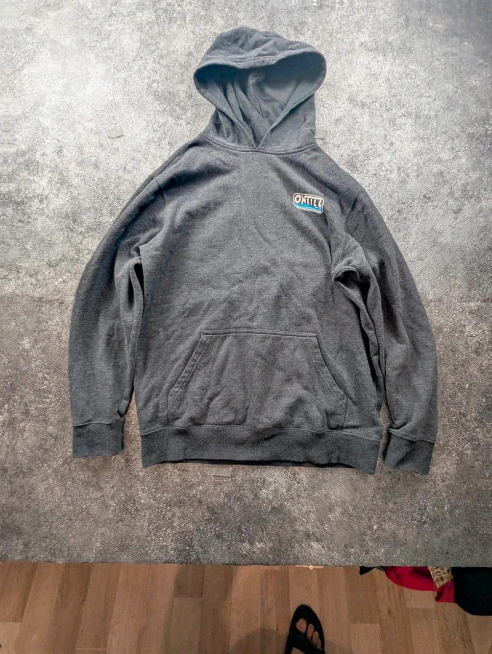 Sweat à capuche O’Neill gris logo surf Est. 52 hoodie homme XL M/L – O'Neill – taille XL 2