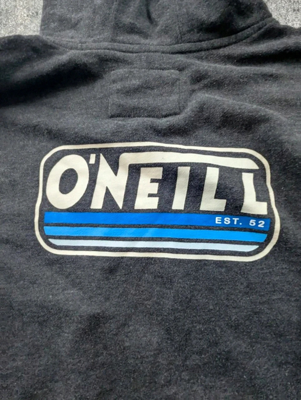 Sweat à capuche O’Neill gris logo surf Est. 52 hoodie homme XL M/L – O'Neill – taille XL 4