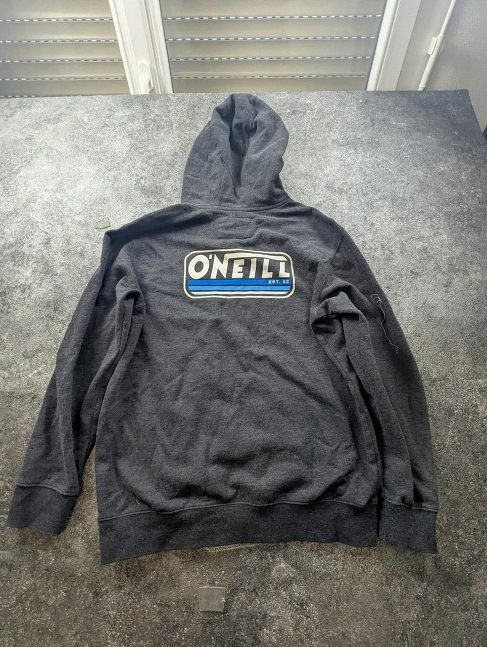 Sweat à capuche O’Neill gris logo surf Est. 52 hoodie homme XL M/L – O'Neill – taille XL 3