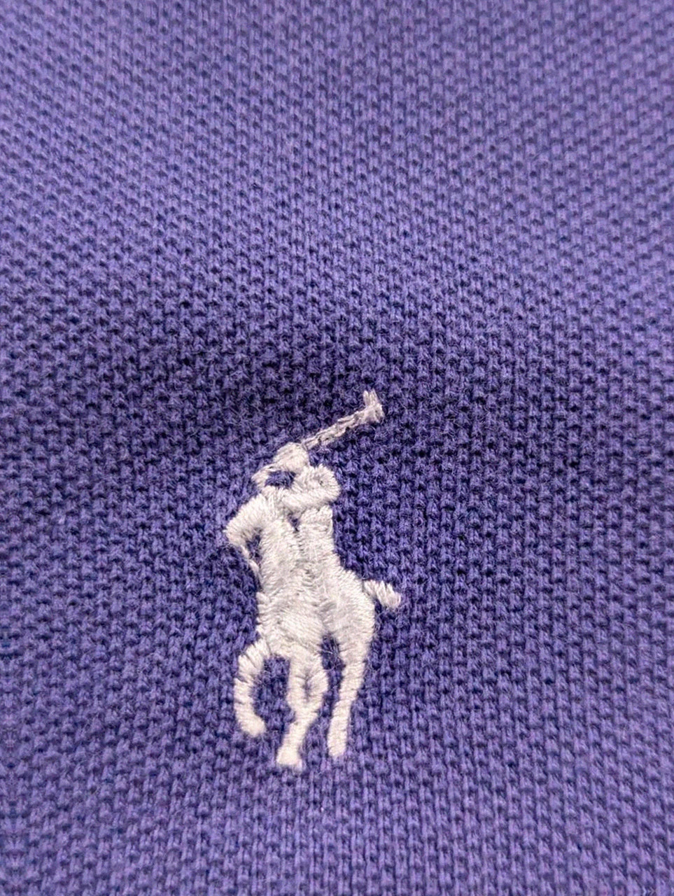 Polo Ralph Lauren violet bleu slim fit logo brodé coton premium homme L – Ralph Lauren – taille L 3