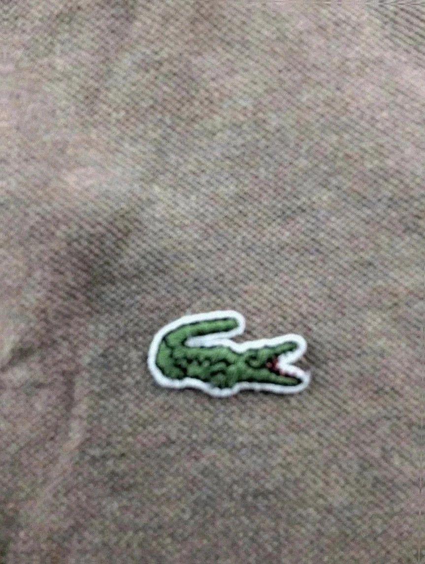 Polo Lacoste marron Devanley logo crocodile coton piqué vintage taille 4 M – Lacoste – taille M 3
