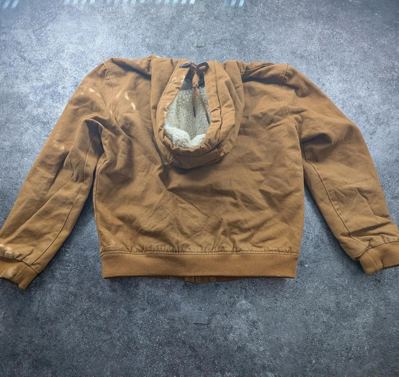 Veste Primark Marron Active Jacket Style Carhartt Workwear Sherpa M Canvas – WORKWEAR – taille M 3