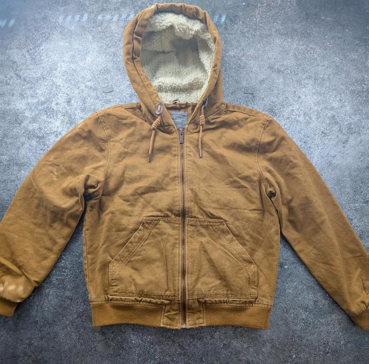 Veste Primark Marron Active Jacket Style Carhartt Workwear Sherpa M Canvas – WORKWEAR – taille M 2