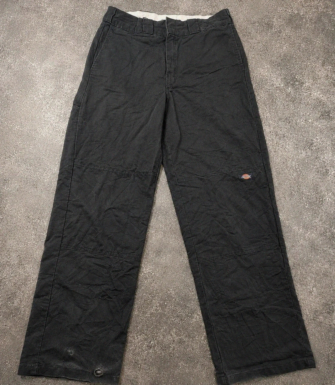 Dickies Flex Regular Fit Pantalon Workwear Cargo Noir W32 L32 double knee