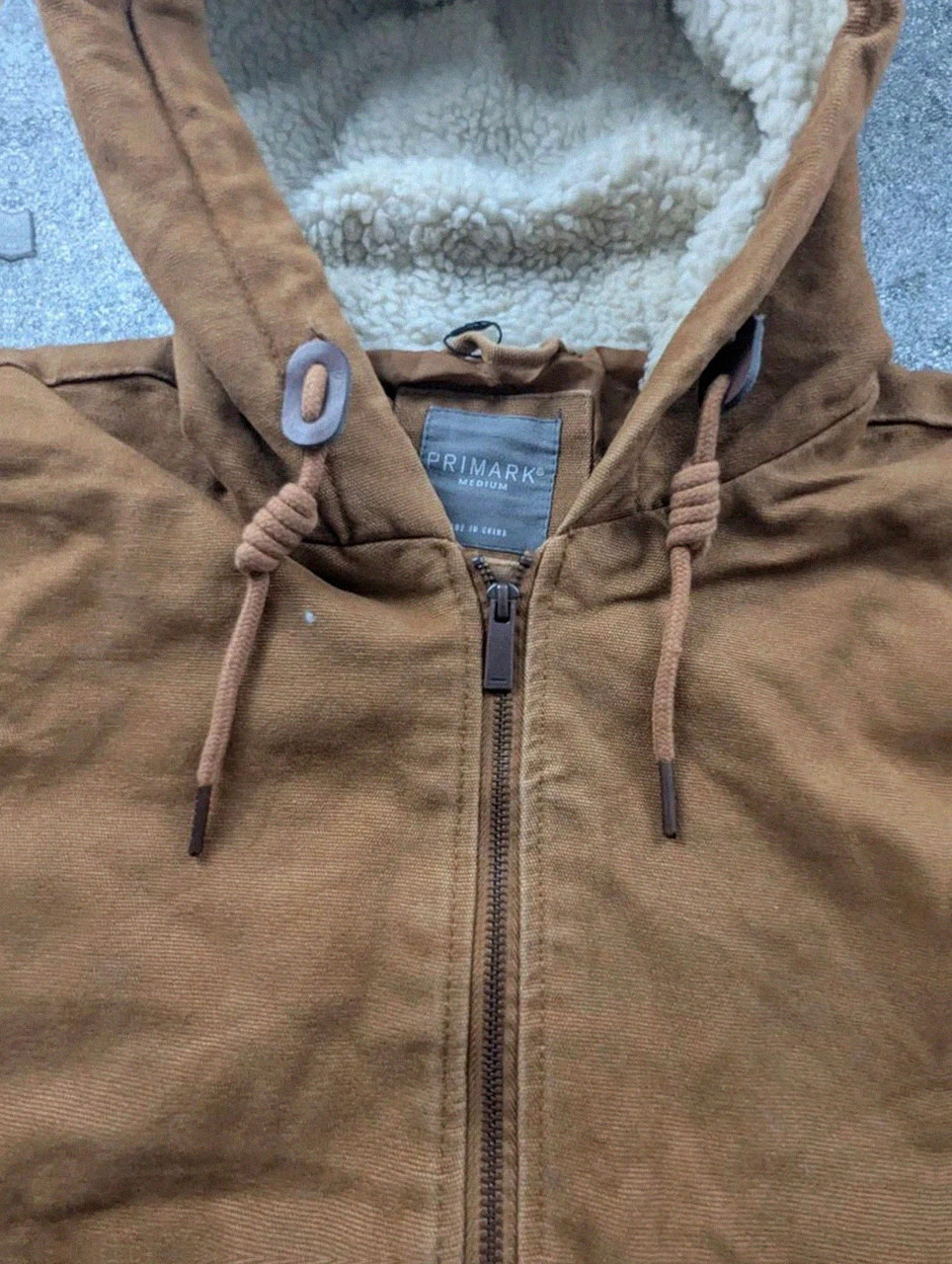Veste Primark Marron Active Jacket Style Carhartt Workwear Sherpa M Canvas – WORKWEAR – taille M 4