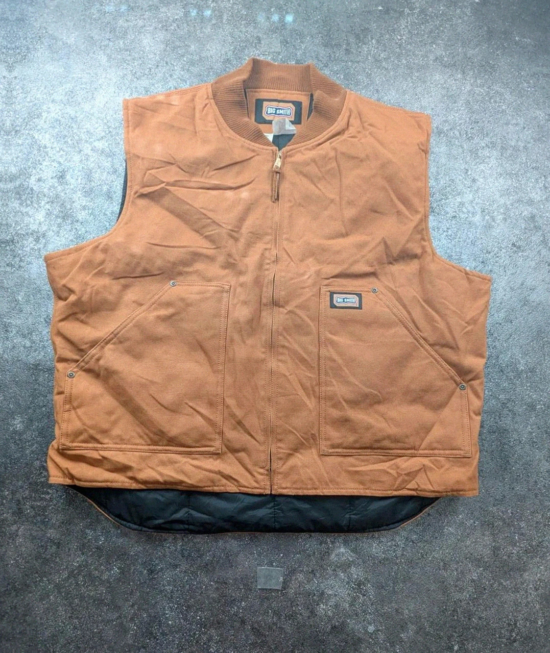 Gilet Workwear Big Smith Matelassé Duck Canvas 2XL Marron Carhartt Style Vintage – WORKWEAR – taille XXL 2