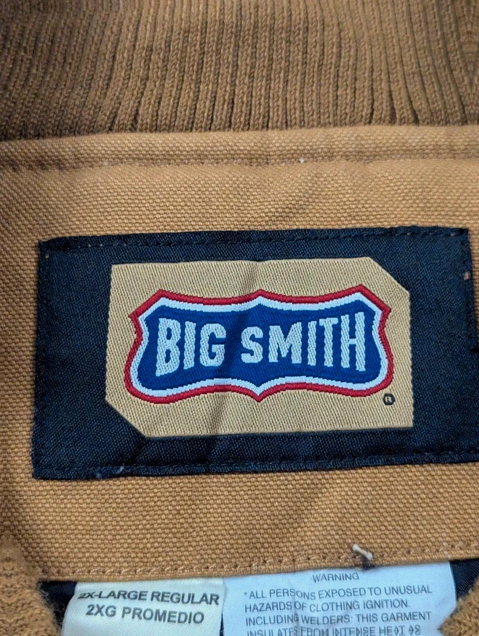 Gilet Workwear Big Smith Matelassé Duck Canvas 2XL Marron Carhartt Style Vintage – WORKWEAR – taille XXL 4