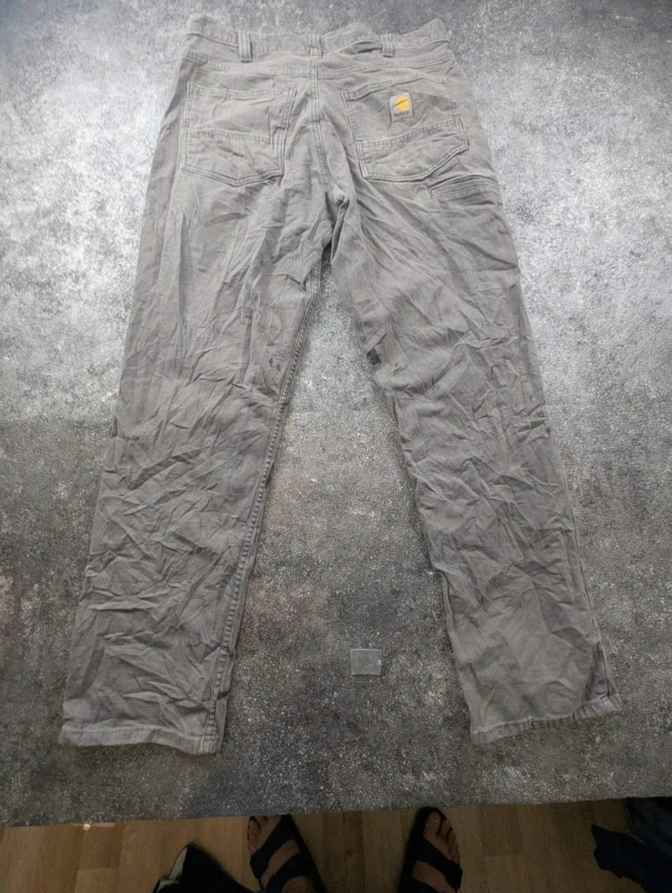 Carhartt Carpenter Workwear Gris Faded Relaxed Fit W32 L32 Pantalon Cargo Utility Homme M – Carhartt – taille M 2