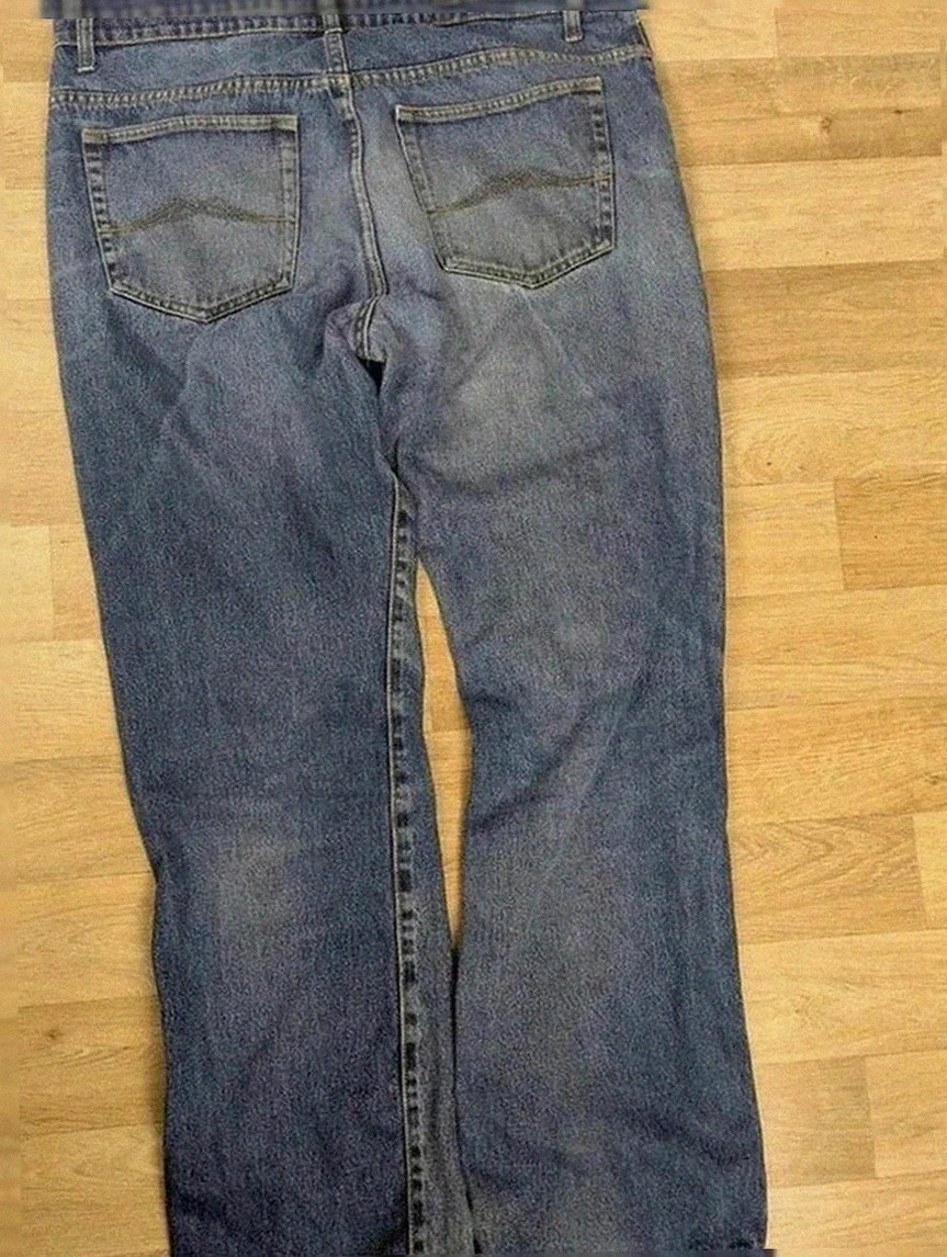 Jean workwear vintage en denim bleu – coupe droite authentique taille 50 – WORKWEAR – taille L 2